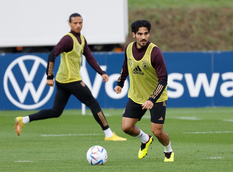 Germany's Ilkay Gundogan in action. Reuters