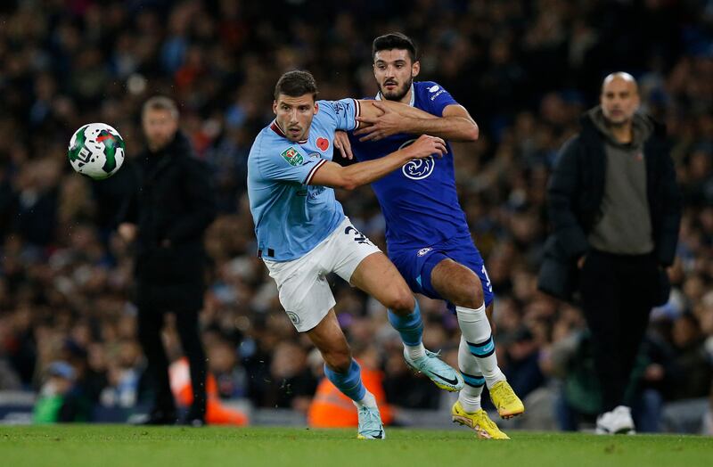 Ruben Dias – 7. A solid shift at the back for Dias. Kept Chelsea’s front three ineffective all match. Reuters