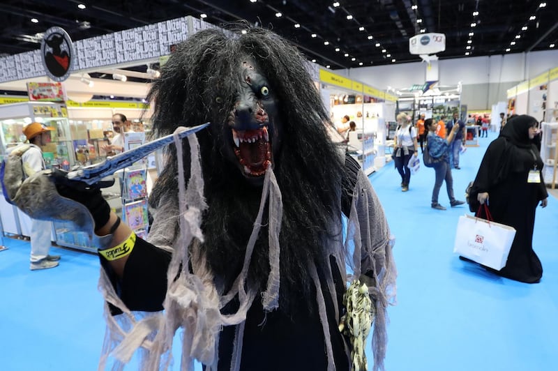 A cosplayer attends the Middle East Film and Comic-Con in Dubai. All photos by Karim Sahib / AFP Photo