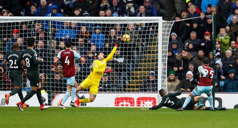 Goalkeeper: Ederson (Manchester City) – Made an outstanding save to tip Aaron Lennon’s shot on the post while Sean Dyche compared his passing to Ronald Koeman’s. Jason Cairnduff / Reuters