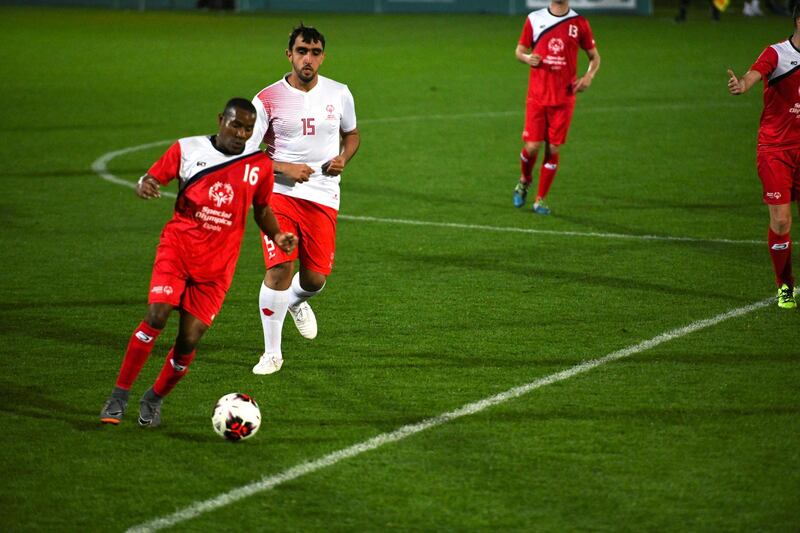 Abu Dhabi, United Arab Emirates - Football competition where UAE was defeated by Spain 1-2 at Zayed Sports City. Khushnum Bhandari for The National