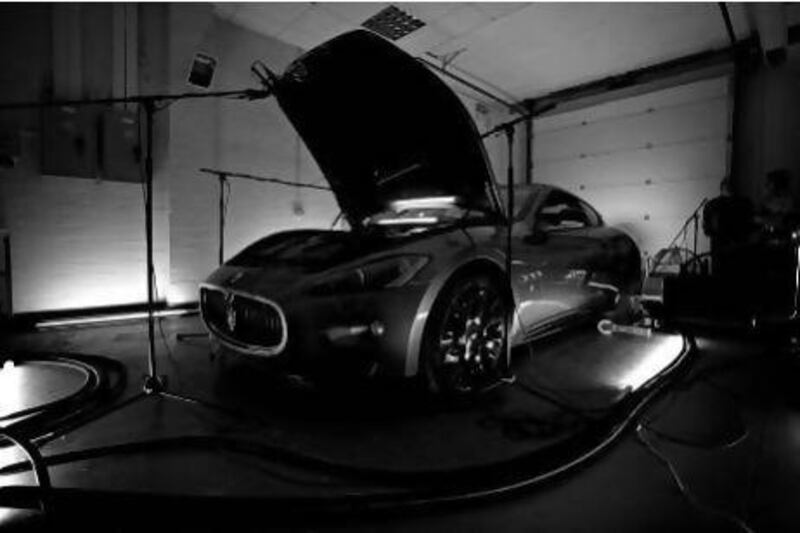 Howie B's Seven Notes project aims to turn the Maserati's unique engine sounds into music tracks. Photo courtesy of Maserati and Bowers & Wilkins