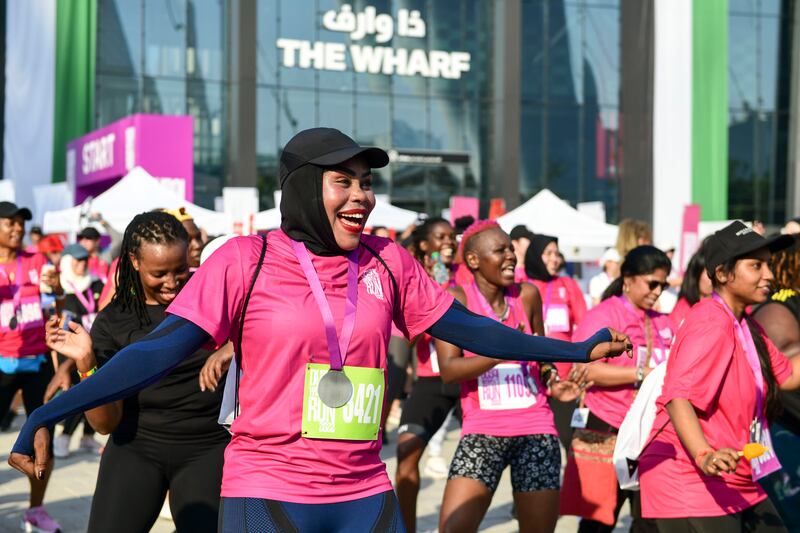 Participants dance at the event.