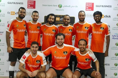 Talabat employees at the FitonClick Football Tournament 2019