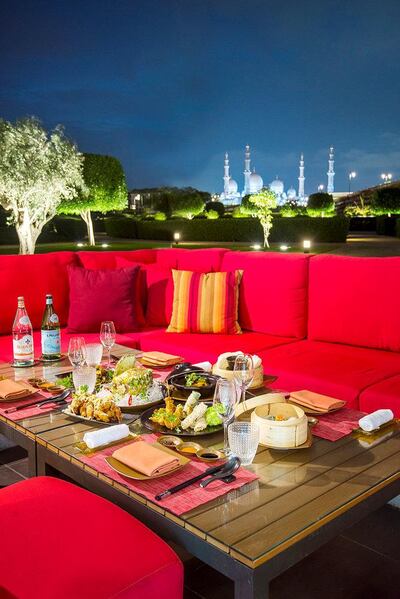 The street food late brunch at Li Jiang, Ritz-Carlton Abu Dhabi. Courtesy of David Tapley