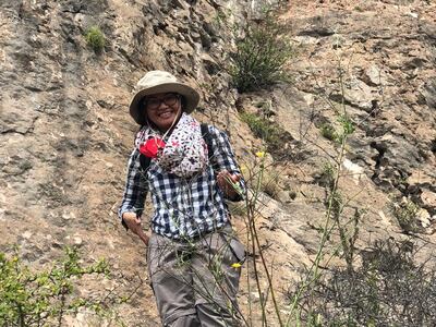 Dr Aisyah Faruk in the field. Photo: Royal Botanic Gardens, Kew