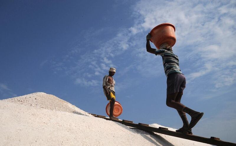 Over 3,000 acres of  salt pan lands in Mumbai could be freed up for development to provide housing for squatters. As land prices in Mumbai go up, more and more heads are turning to salt pans, which are being viewed by developers and builders as the answer to the city’s housing problems. Indranil Mukherjee / AFP