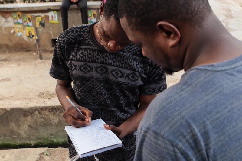 Polls open at the University of Ibadan. AFP