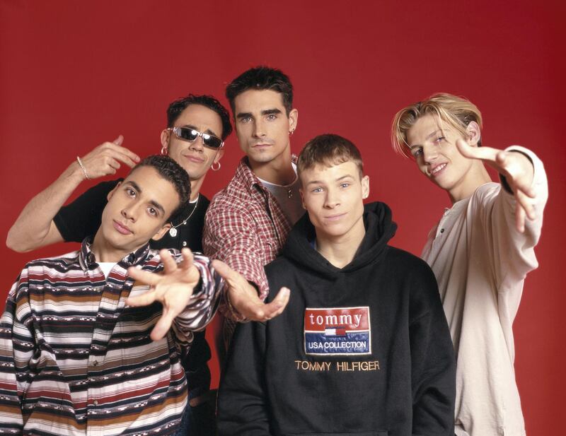 American boyband The Backstreet Boys, circa 1995. They are Brian Littrell, Nick Carter, A. J. McLean, Howie Dorough and Kevin Richardson  (Photo by Tim Roney/Getty Images)