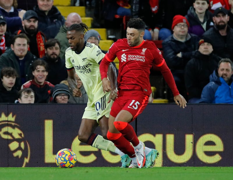 Alex Oxlade-Chamberlain – 7. The 28-year-old relished the chance to play against his former club. He attacked with gusto and defended with purpose, making a fine sliding clearance in own box. Withdrawn for Henderson with 14 minutes left. Reuters