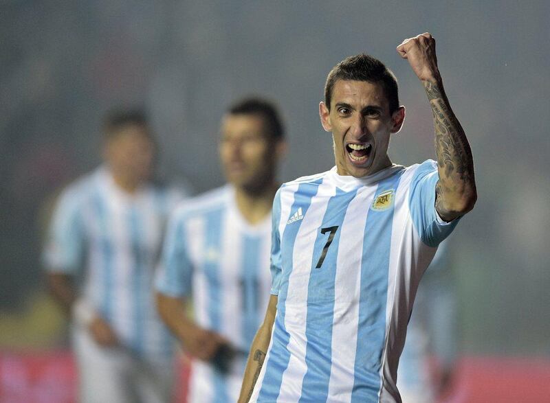 Angel Di Maria has been in sparkling form for Argentina at Copa America, contrary to his debut season at Manchester United. Juan Mabromata / AFP