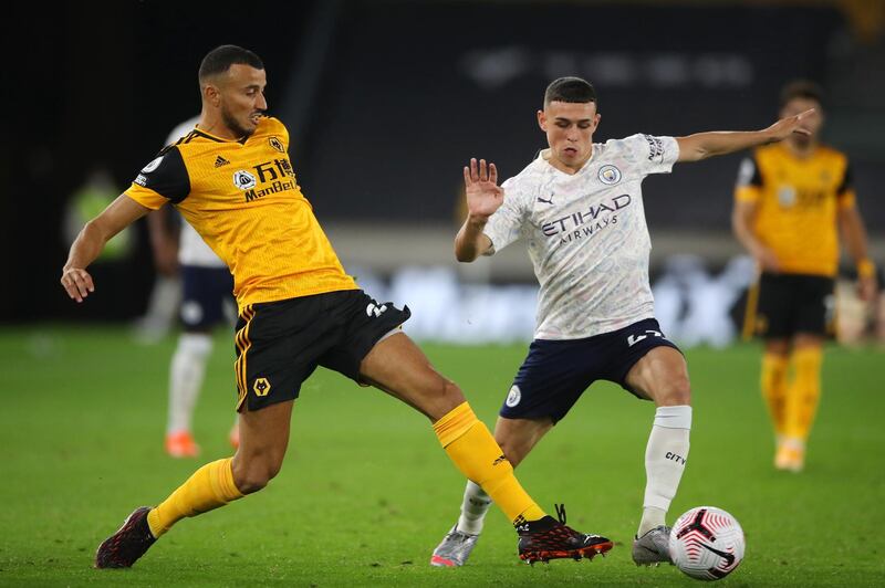 Romain Saiss. 5 - Got sucked into a rather naïve challenge on Kevin de Bruyne to give the visitors an early penalty, and the Moroccan never really recovered. Getty Images