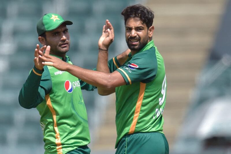 Pakistan's Haris Rauf picked up three wickets against South Africa on Sunday. AFP