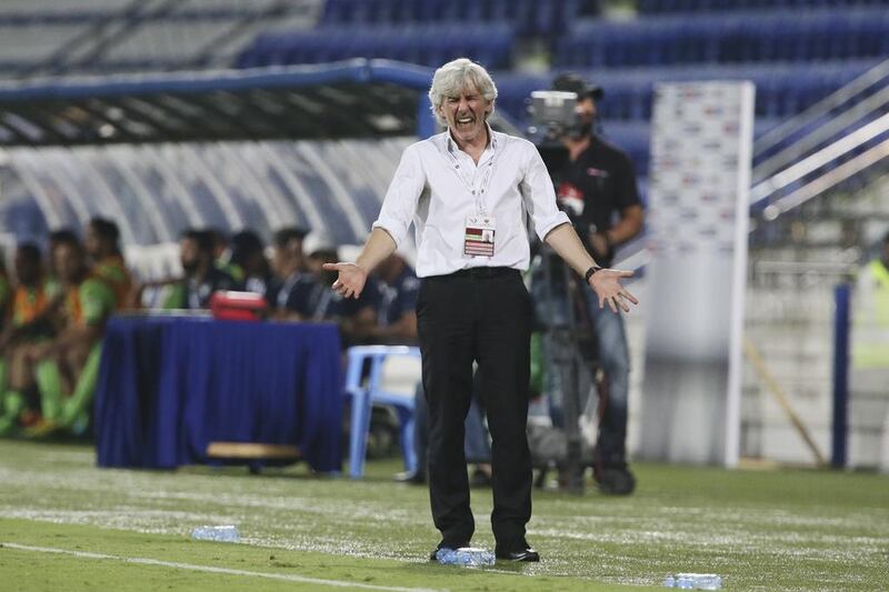 Al Nasr coach Ivan Jovanovic is optimistic about their chances of qualifying for the GCC Clubs Cup final. Sarah Dea / The National