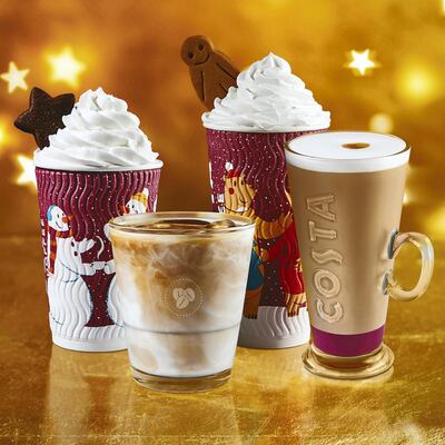 Costa Coffee has a special AZ Ruby Spanish Latte on the menu this Christmas. Courtesy Costa Coffee