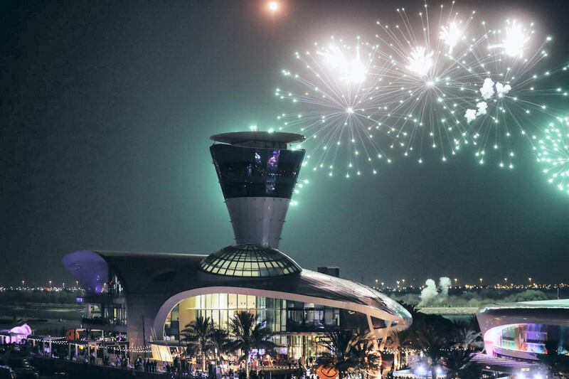 Watch the fireworks at Yas Marina. Courtesy Yas Marina 