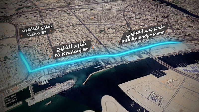The Al Khaleej Street Tunnel project will support Dubai's efforts to improve traffic flow. Photo: Dubai Media Office