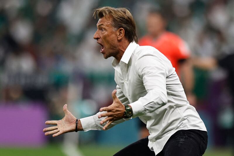 Herve Renard left his position as Saudi Arabia manager in March after overseeing a huge period of progress, including a victory over Argentina at the 2022 World Cup. AFP