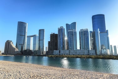 Shimmering skyscrapers and clear waters are on full display on Reem Island. Victor Besa / The National