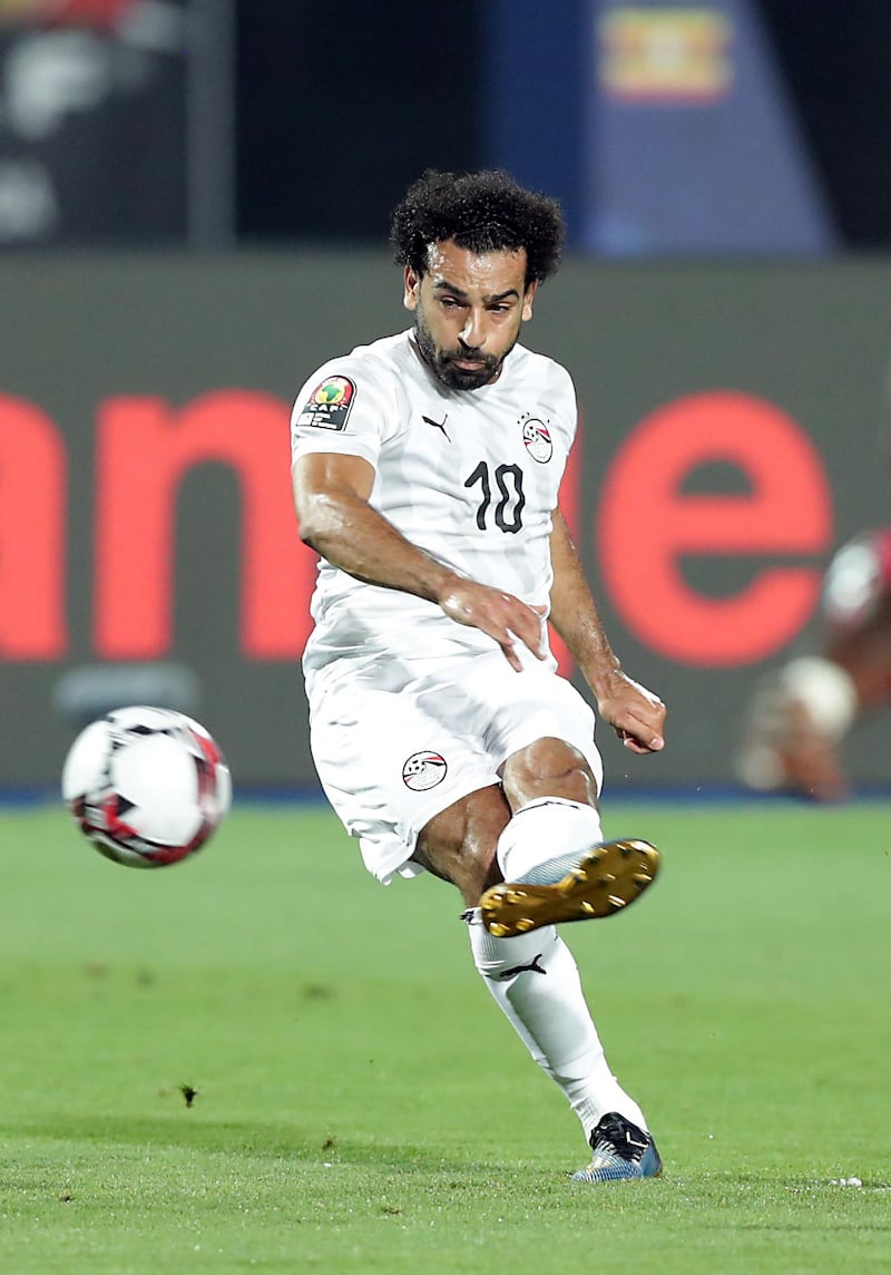 Egypt's Mohamed Salah opened the scoring with a superb free kick. EPA