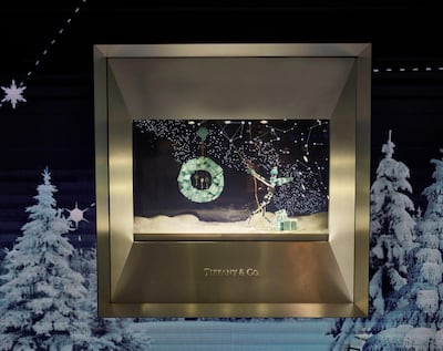 Tiffany & Co festive window