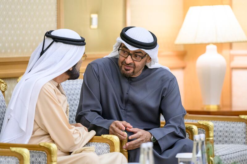 The President with Sheikh Mohammed bin Rashid