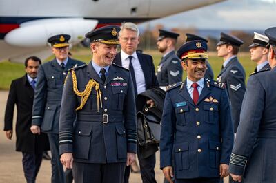 Khalid Al Attiyah, Qatari Deputy Prime Minister and Minister of State for Defence, and Ben Wallace, the UK Defence Secretary, received a guard of honour from officers at RAF Leeming. Photo: SAC Harry Roberts 