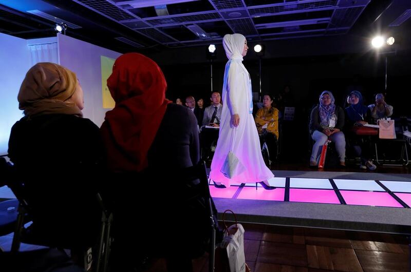 A presentation by Singapore’s Meem Clothings during the Tokyo Modest Fashion Show in Tokyo in November. Toru Hanai / Reuters