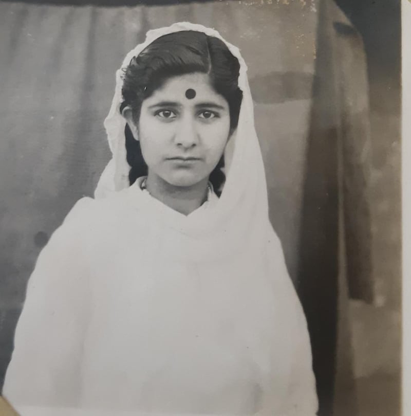 Reena Verma, aged 15, when she visited Solan Valley, currently part of India, for a holiday when the British left India and the subcontinent was divided into Hindu-majority India and Muslim-majority Pakistan. All photos: Verma family