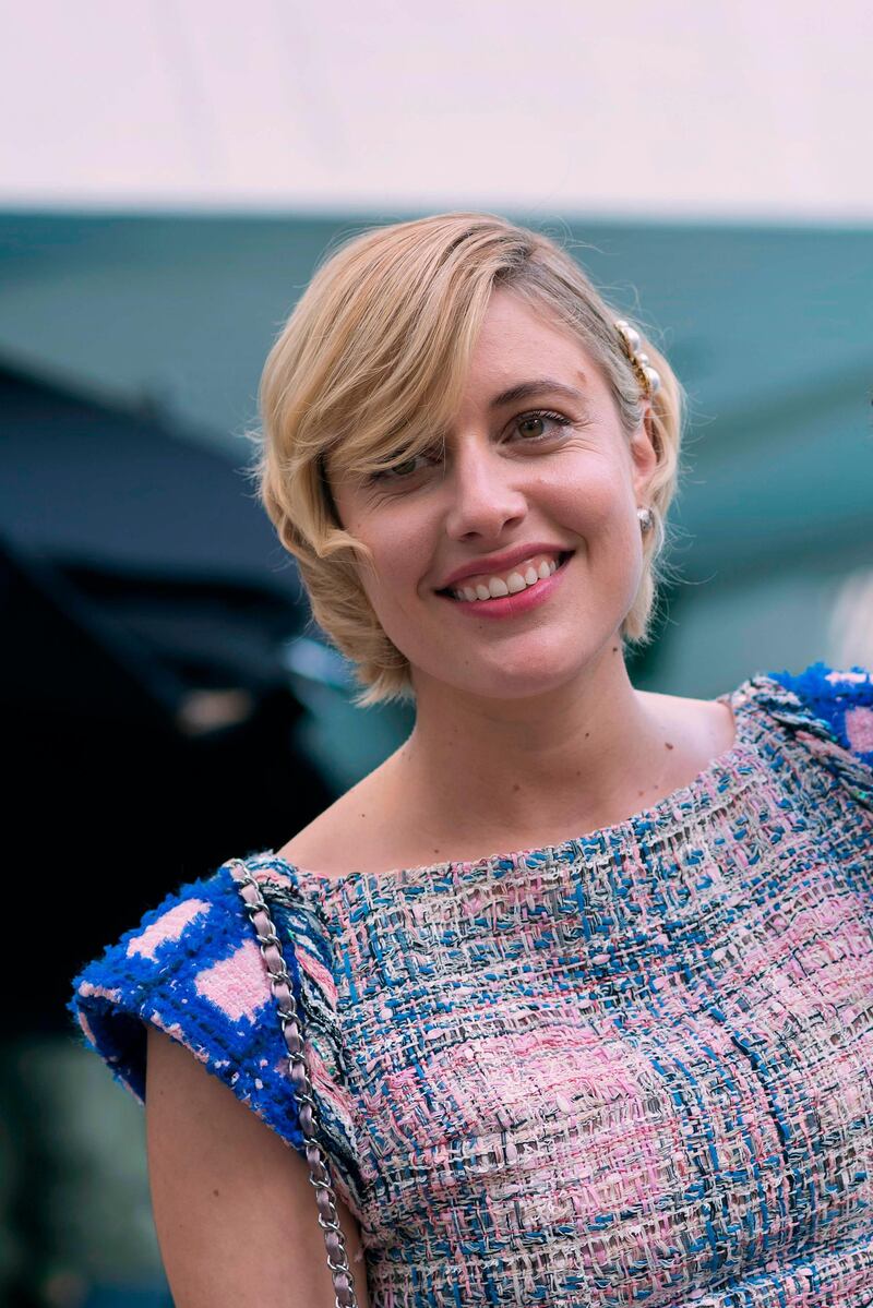 Director Greta Gerwig poses for portraits during the Academy Awards annual nominees luncheon for the 90th Oscars at the Beverly Hilton, California on February 5, 2018, in Beverly Hills, California. / AFP PHOTO / VALERIE MACON
