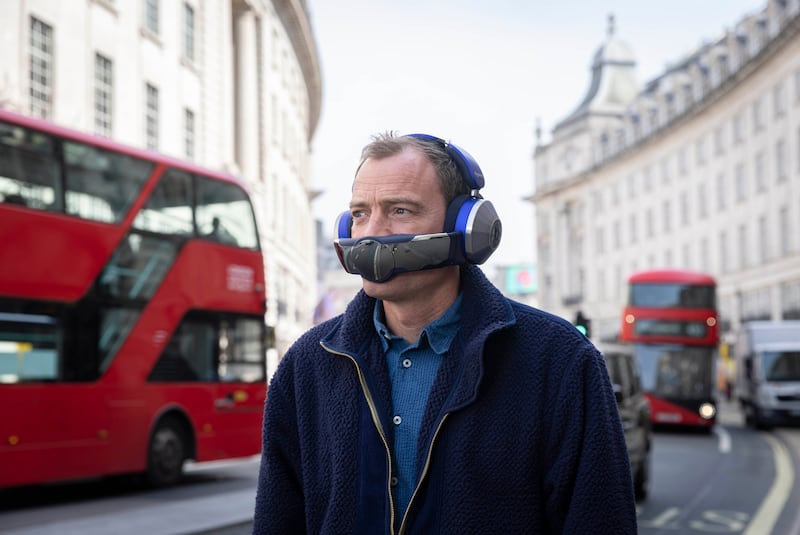 The Dyson Zone air-purifying headphones were designed in response to growing concerns about air and sound pollution in urban areas. PA