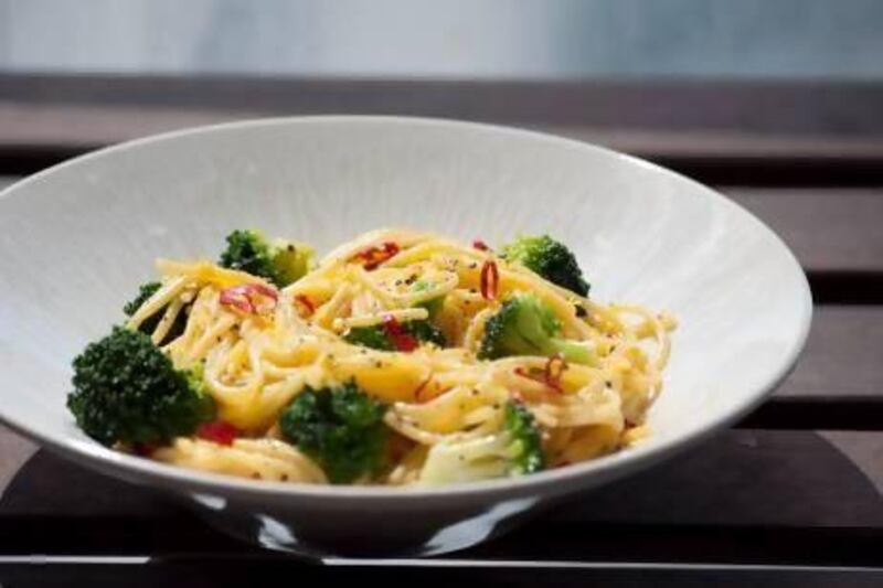 Chilli, broccoli and Parmesan pasta. Courtesy Scott Price