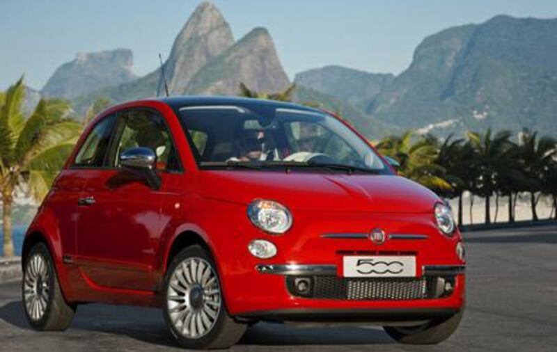 The Fiat 500 is targeted as an upscale city car, offering options such as Bluetooth and iPod plug-ins.