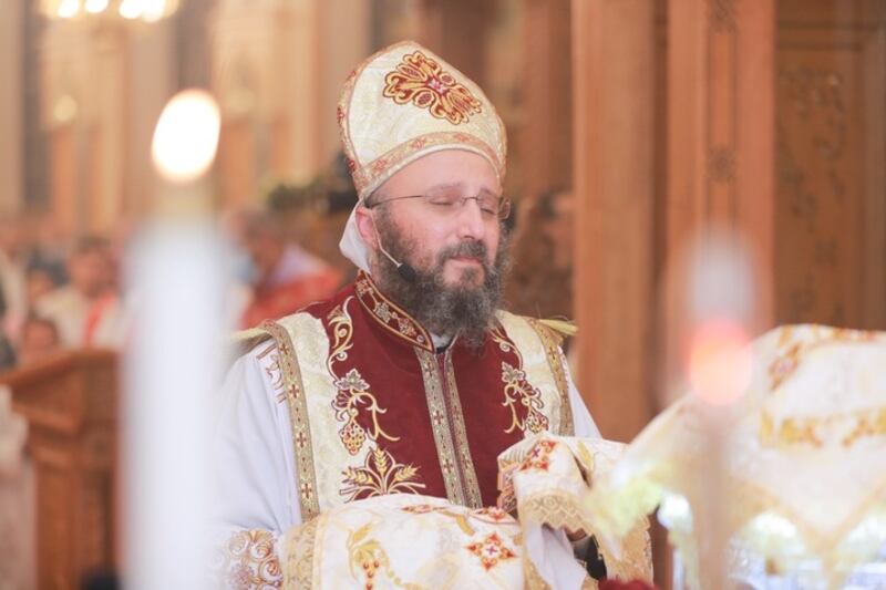 St Anthony’s Orthodox Church's services began at 8pm and lasted until after midnight. Photo: Ramez Riad