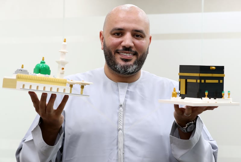 Toymaker Abdellah Zejli launched Muslim Blocks earlier this month. Chris Whiteoak / The National