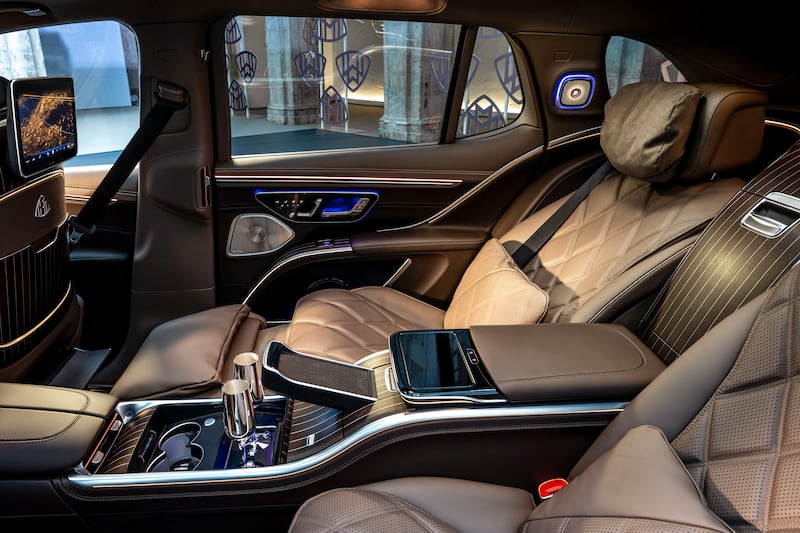 Mercedes-Maybach customers are famous for riding in the back while they're chauffered around