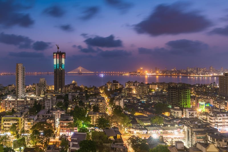 T9G6BW View of Bandra Worli Sealink bridge, Mumbai, India. Image shot 04/2019. Exact date unknown. Alamy