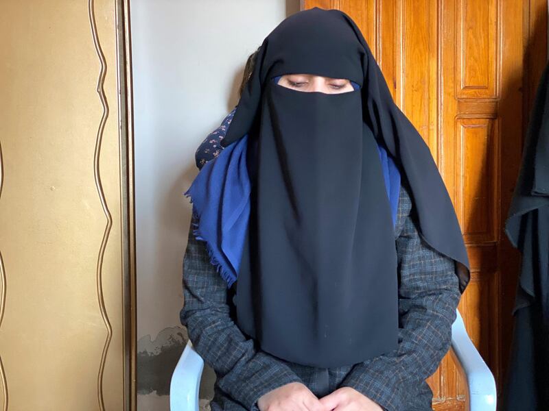 Hiba, Mohammed Al-Na'em's wife at their home