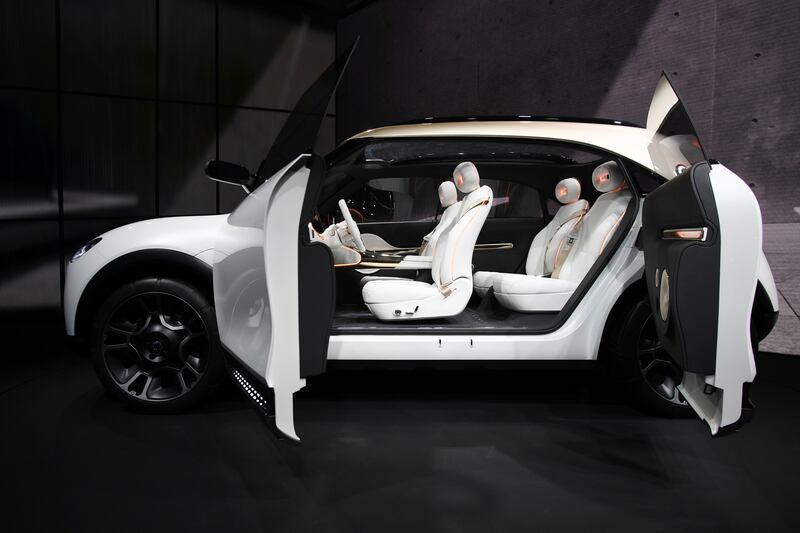 The Smart Concept #1 will accommodate a third rear seat in production form. Reuters