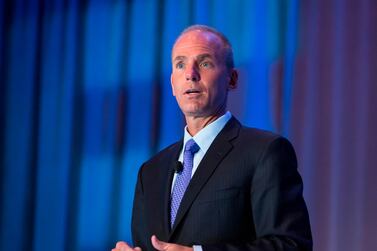 Boeing CEO Dennis Muilenburg says the 737 Max may be return to service gradually by government regulators but is still on track to be cleared to fly again in 2019.  AFP