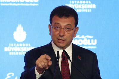 Istanbul Mayor Ekrem Imamoglu is an outspoken critic of Turkey's President Recep Tayyip Erdogan. Reuters
