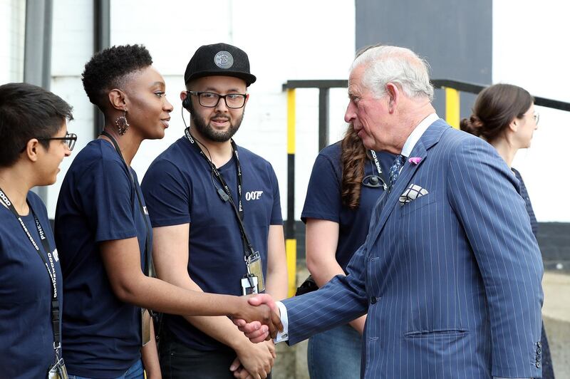 He made time to chat to BFI apprentices during the set visit. Getty Images