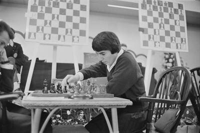 Georgian chess player and women's world chess champion, Nona Gaprindashvili of the Soviet Union, pictured playing a game of chess at the International Chess Congress in London on 30th December 1964. Getty Images