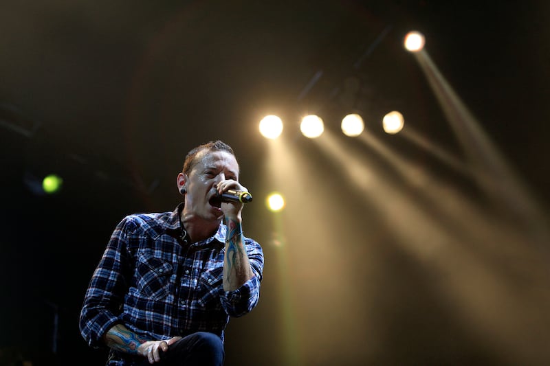 November 13, 2010 / Abu Dhabi / (Rich-Joseph Facun / The National) Linkin Park (CQ), performs live at Yas Island, Saturday, November 13, 2010 in Abu Dhabi. 