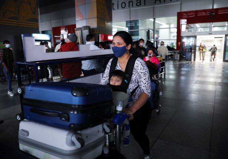 Arrivals at Indira Gandhi International Airport. Reuters