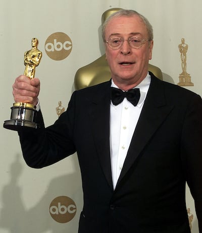 Actor Michael Caine won an Oscar for Best Performance by an Actor in a Supporting Role in 2000. AFP
