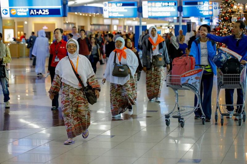 Russian visitors through Dubai International Airport have fallen considerably year-on-year. Victor Besa for The National
