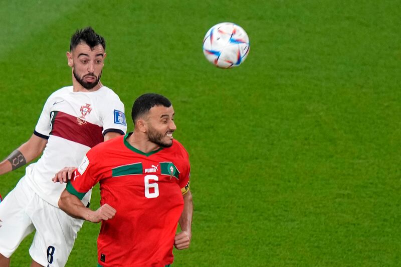 Romain Saiss - 8, Was a true leader for his team and got up impressively to clear Ruben Dias’ long pass forward. Valiantly played on as long as he could before succumbing to his injury. AP
