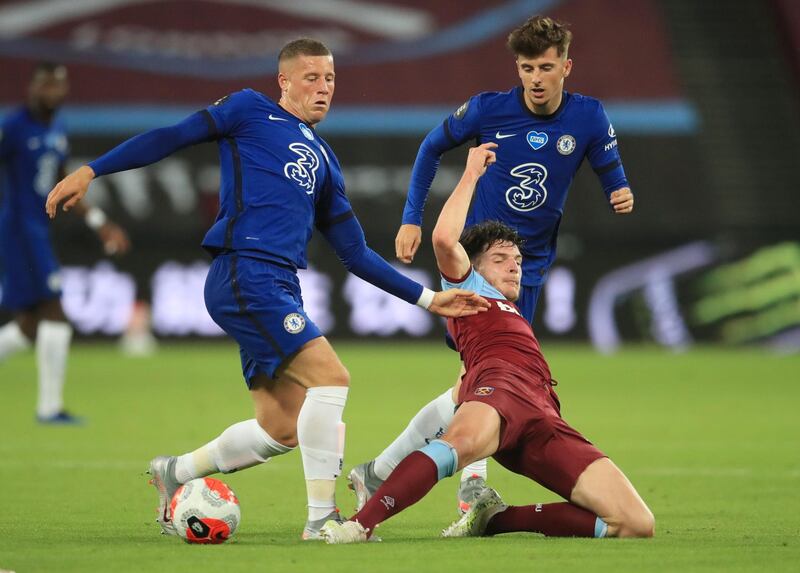 Declan Rice – 6. Fouled Pulisic that lead to Willian’s free-kick but defended well with Chelsea retaining most of the possession. Reuters
