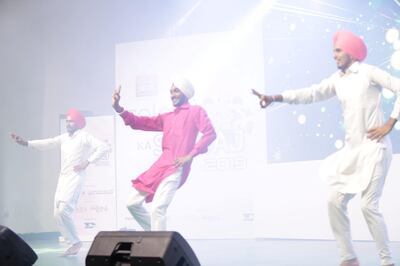 Performers take to the stage during the Dubai talent show